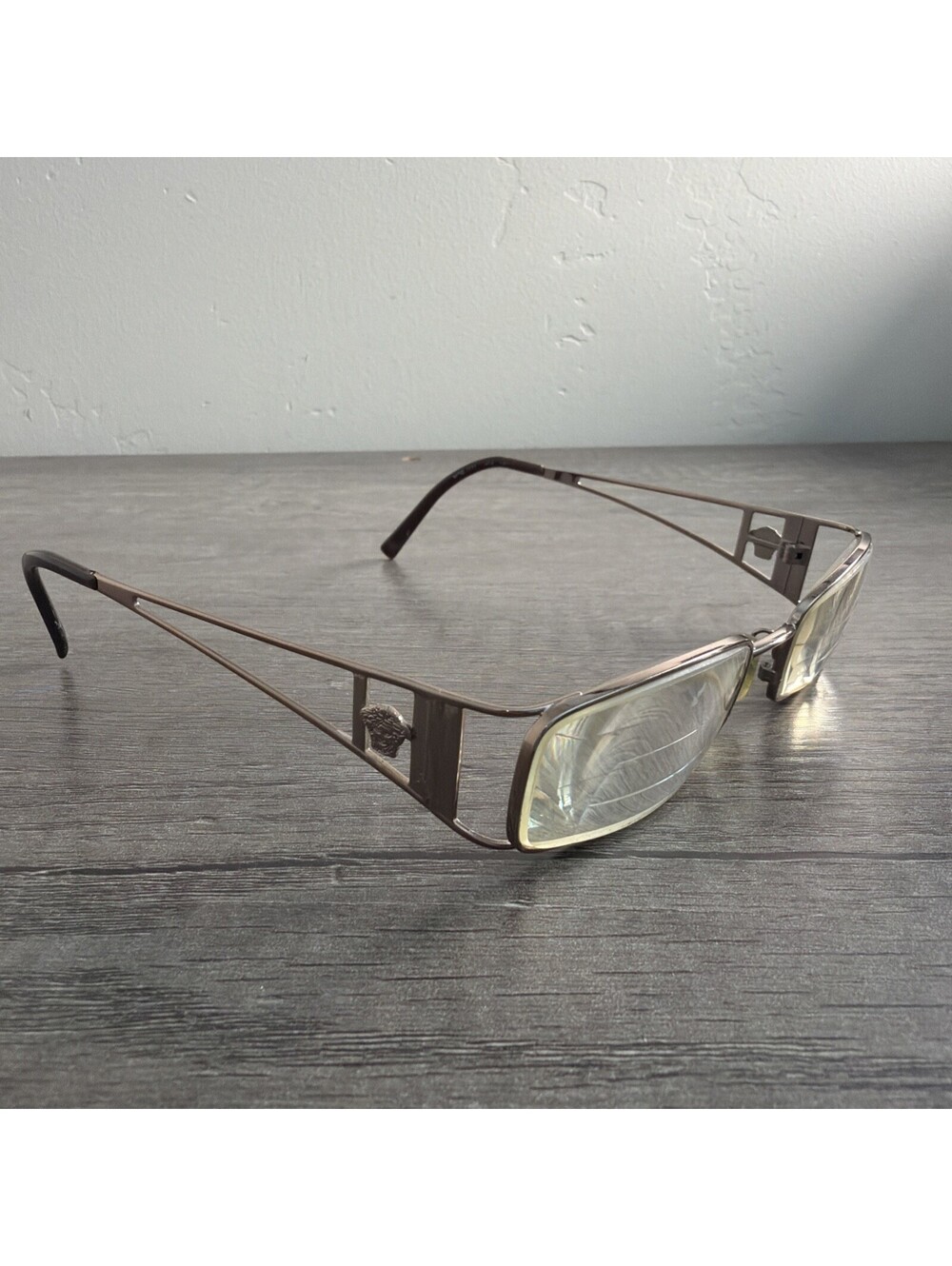 Versace Eyeglasses 1111 1013 Brown 49-17-135 Square Made in Italy